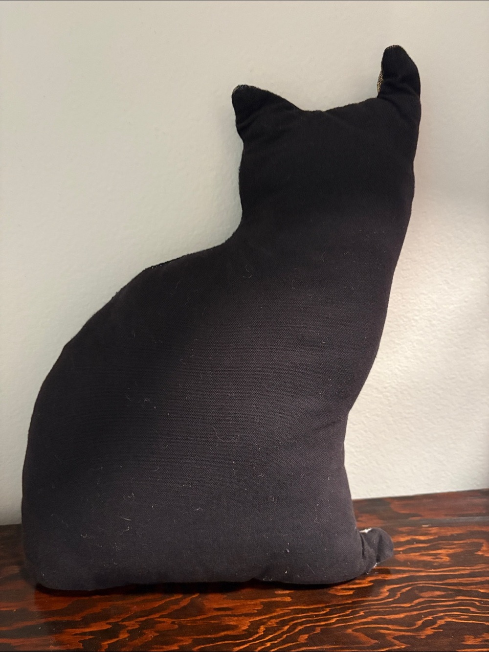 Decorative Tabby Cat Throw Pillow - Brown/Black - Picture 2 of 2
